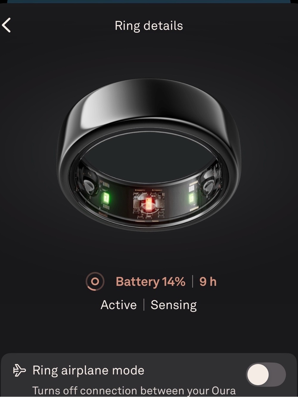 Oura Smart Ring Gen 3 Size 7 Heritage Black with charger - Picture 6 of 8